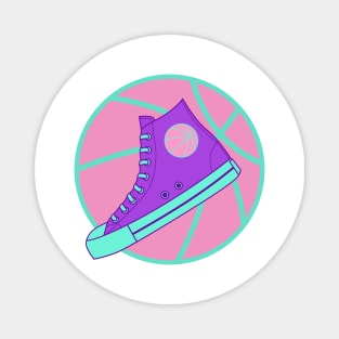 Purple High Top Sneaker Magnet